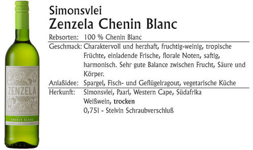 Simonsvlei Zenzela Chenin Blanc 2021
