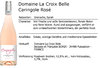 Domaine La Croix Belle Caringole Rosé 2022