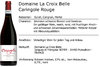 Domaine La Croix Belle Caringole Rouge 2020
