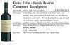 Kleine Zalze Family Res. Cabernet Sauvignon 2018