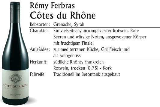 Rémy Ferbras Côtes du Rhône 2017