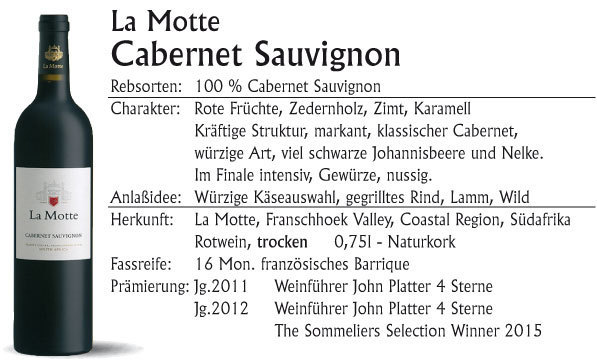 La Motte Cabernet Sauvignon 2019