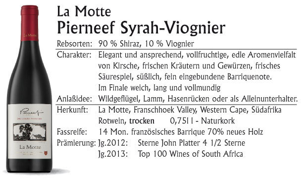 La Motte Pierneef Syrah-Viognier 2017