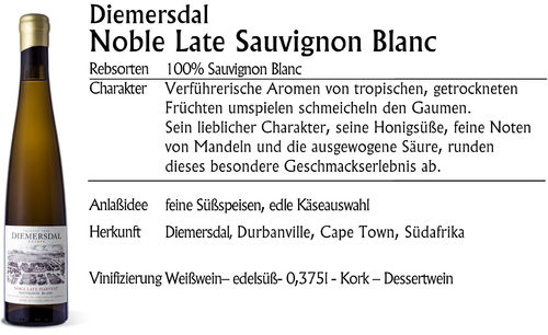 Diemersdal Noble Late Sauvignon Blanc 0,375l.