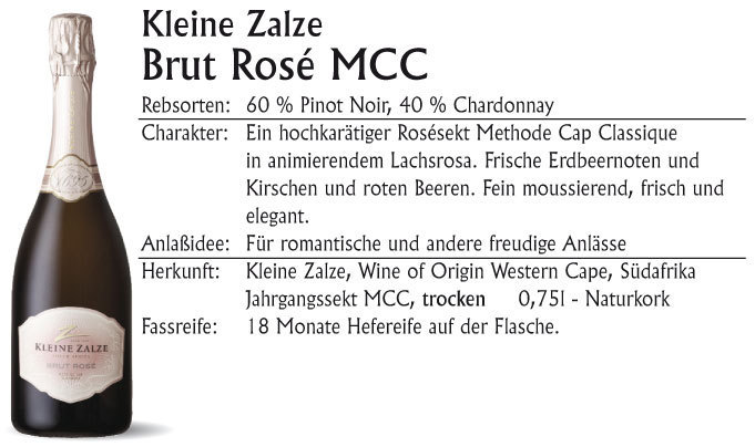 Kleine Zalze Sekt MCC Brut Rosé