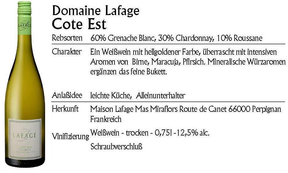 Domaine Lafage Cotes Est 2020