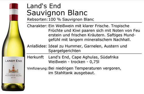 Land's End Sauvignon Blanc 2022