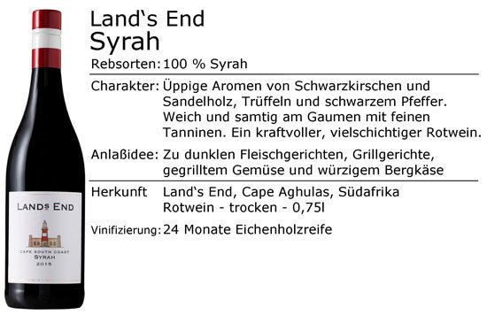 Land's End Syrah 2020
