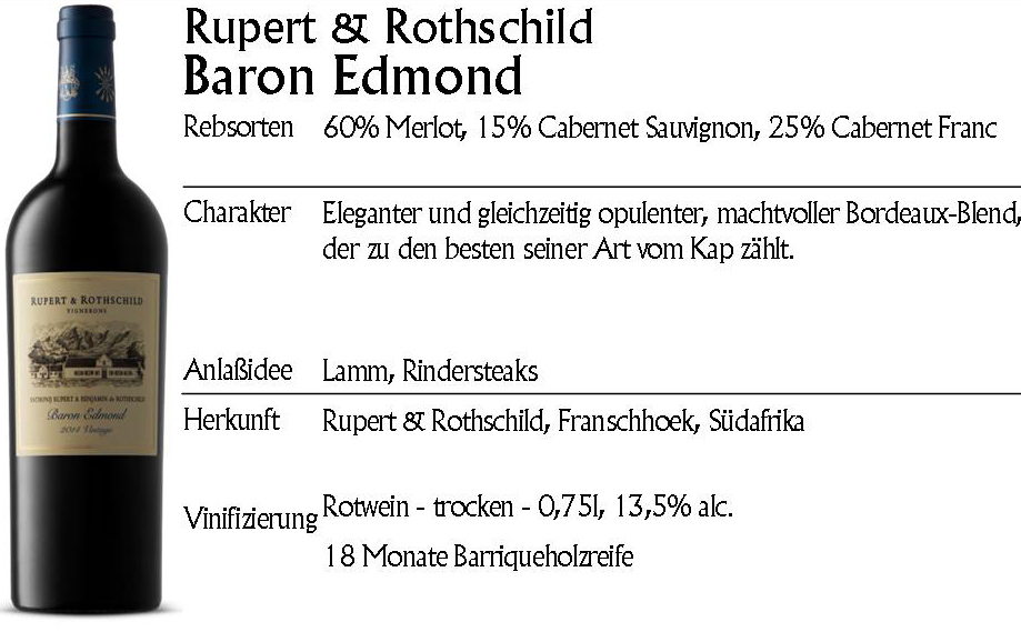 Rupert & Rothschild Baron Edmond 2017