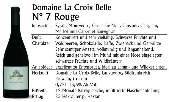 Domaine La croix Belle No. 7 Rouge 2018 Magnum
