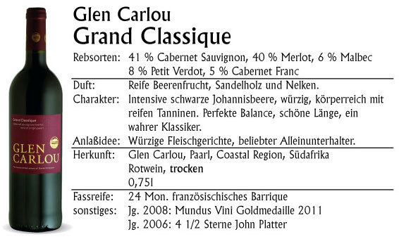 Glen Carlou Grand Classique 1,5l. Magnum 2018