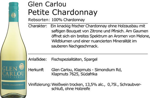 Glen Carlou Petite Chardonnay 2021