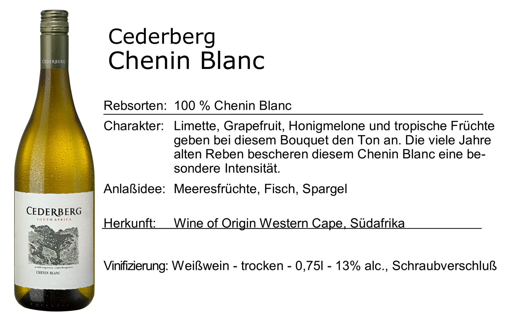 Cederberg Chenin Blanc 2021