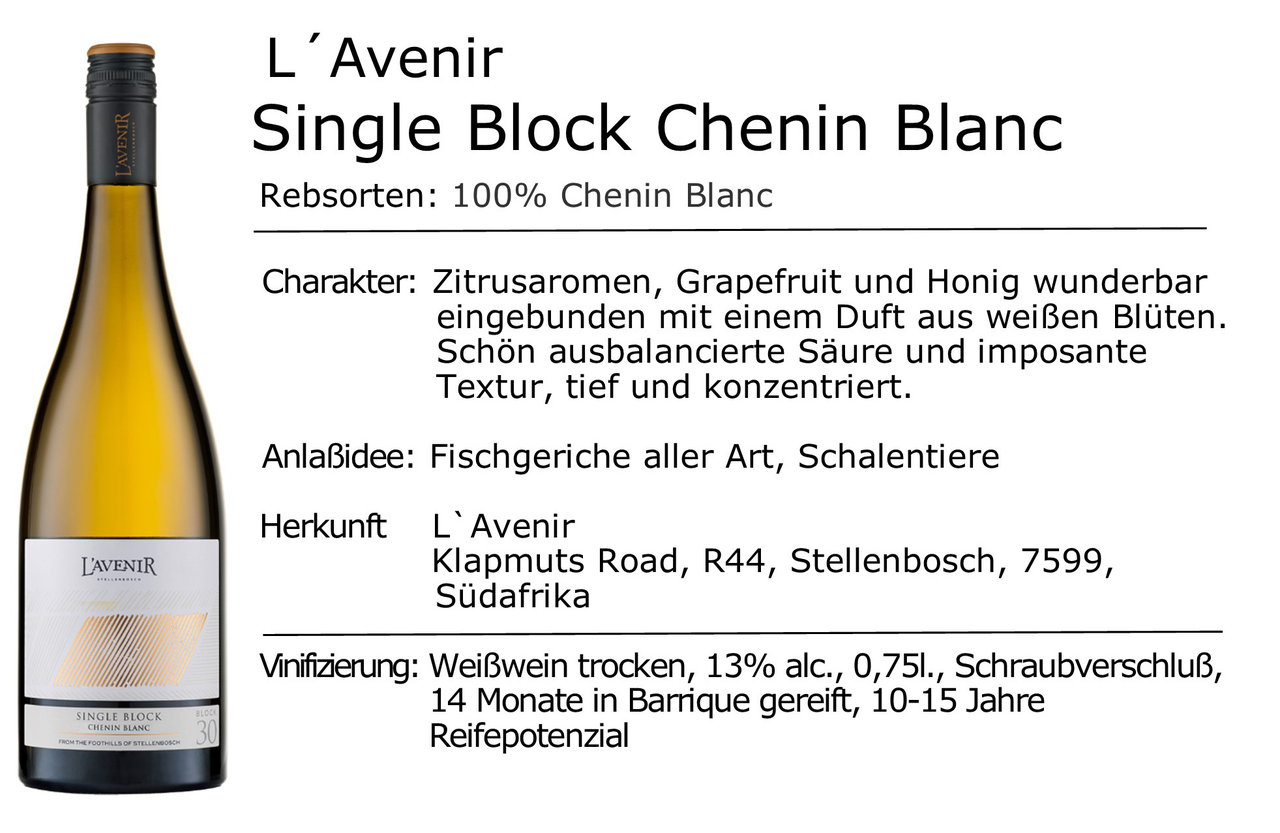 L´Avenir Single Block Chenin Blanc 2021