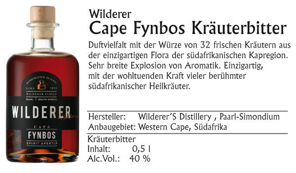 Wilderer´s Cape Fynbos Kräuterbitter