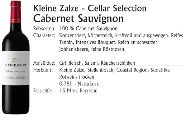 Kleine Zalze Cellar Cabernet Sauvignon 2020
