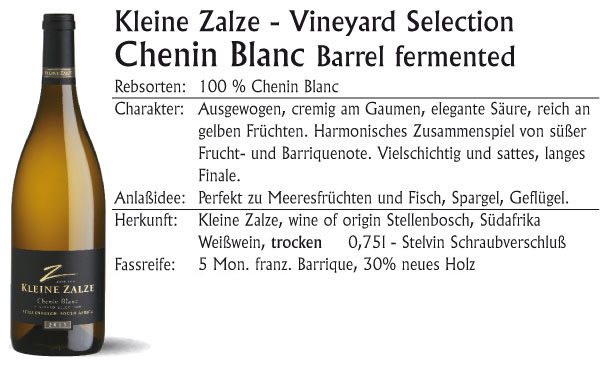 Kleine Zalze Vineyard Chenin Blanc 2022